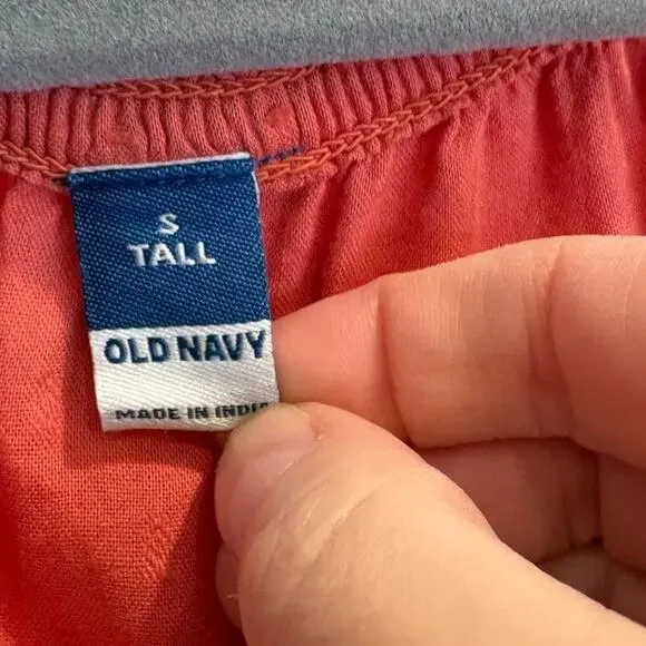 Old Navy Size Small TALL Waist-Defined Puff-Sleeve Clip-Dot Midi Dress - Picture 5 of 6